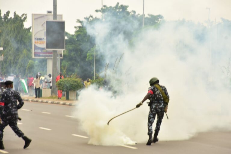 BREAKING: Police, DSS shoot at #EndBadGovernance protesters, journalists in Abuja - TheNiche